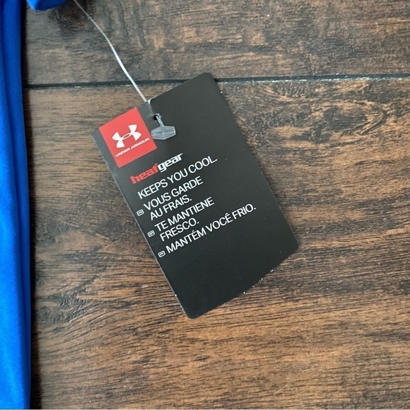 Under Armour Heat Gear Blue T-shirt, Boys Size 7 - Picture 3 of 8